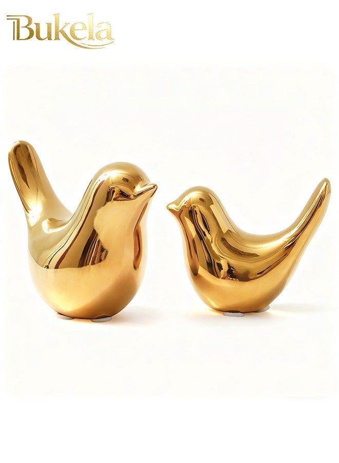 كيلا تماثيل حيوانات صغيرة للديكور المنزلي على الطراز الحديث أكبر حجمًا من الحلي الزخرفية الذهبية لغرفة المعيشة وغرفة النوم وسطح المكتب والخزائن... - Image 1